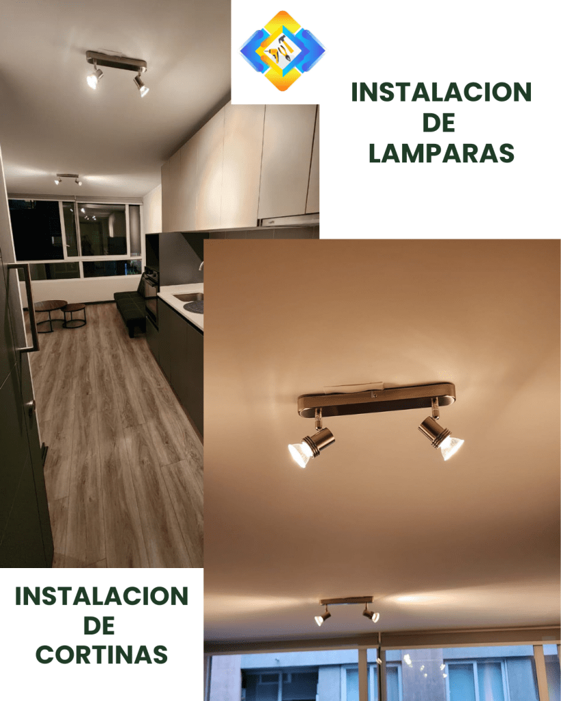 INSTALACION DE 
LAMPARAS Y CORTINAS