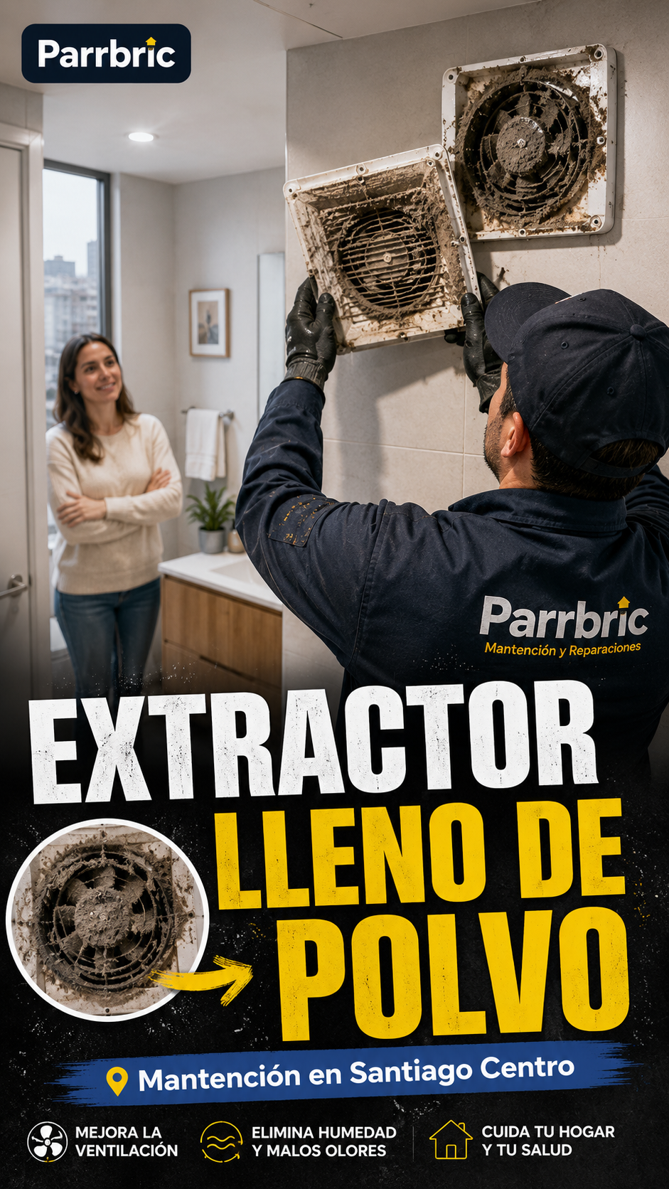 Mantención de extractores de baño: por qué se llenan de polvo y cuándo&nbsp;limpiarlos