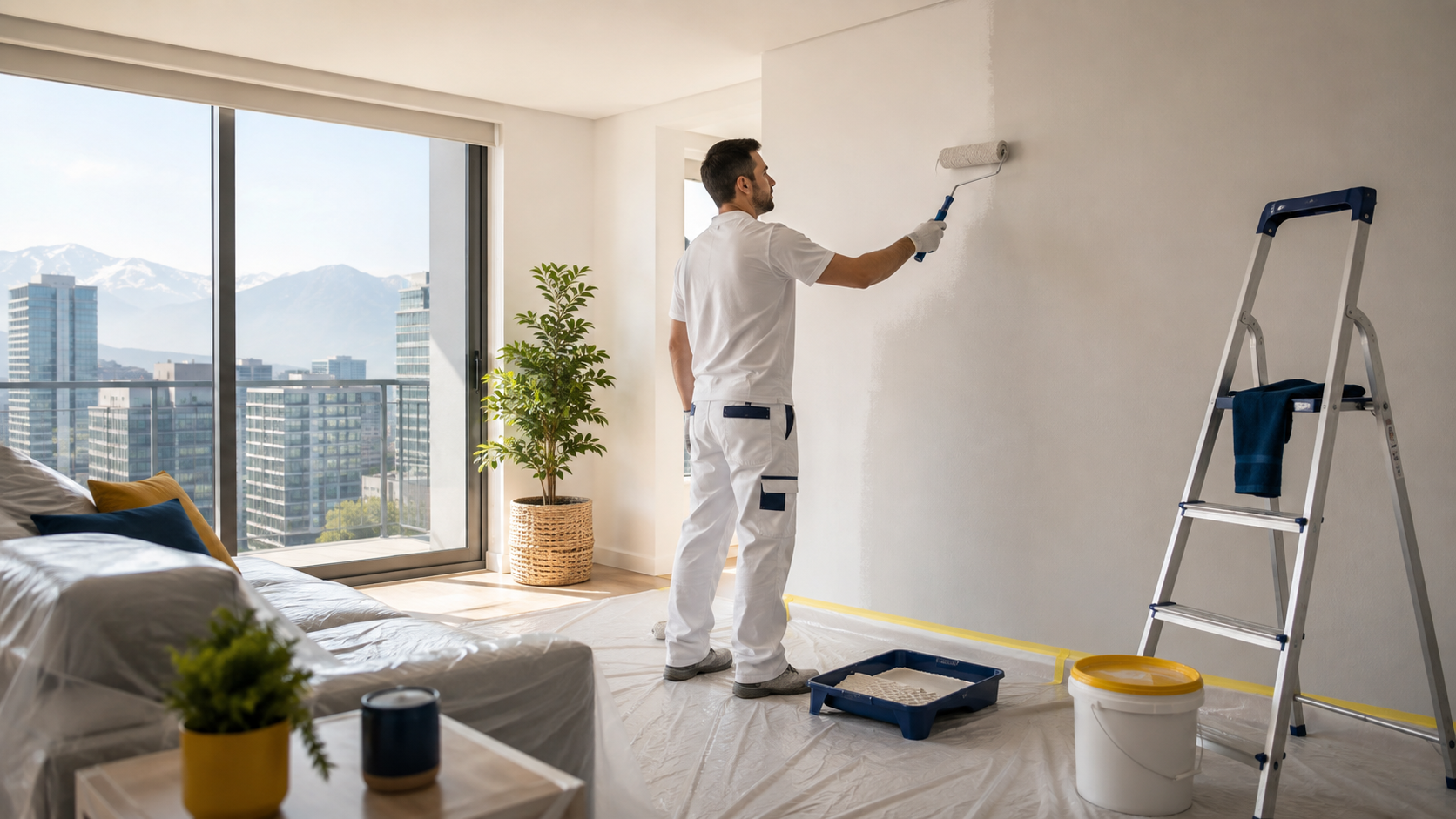 ¿Cuánto cuesta pintar un departamento en Santiago? Precios, qué incluye y cómo elegir un maestro&nbsp;pintor