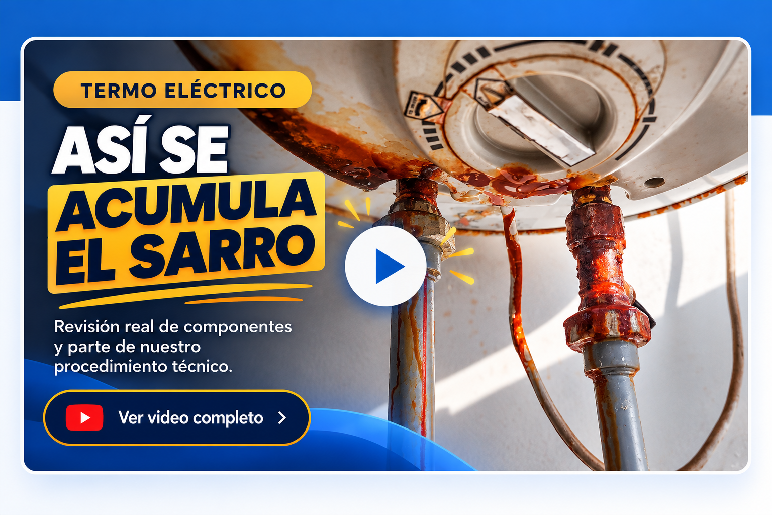 Mantención de termos eléctricos Parrbric. Ver video de revisión técnica.